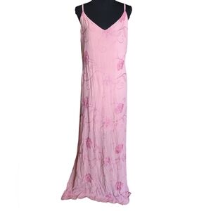 Minimi Plus  Y2K light pink floral intricate dress.